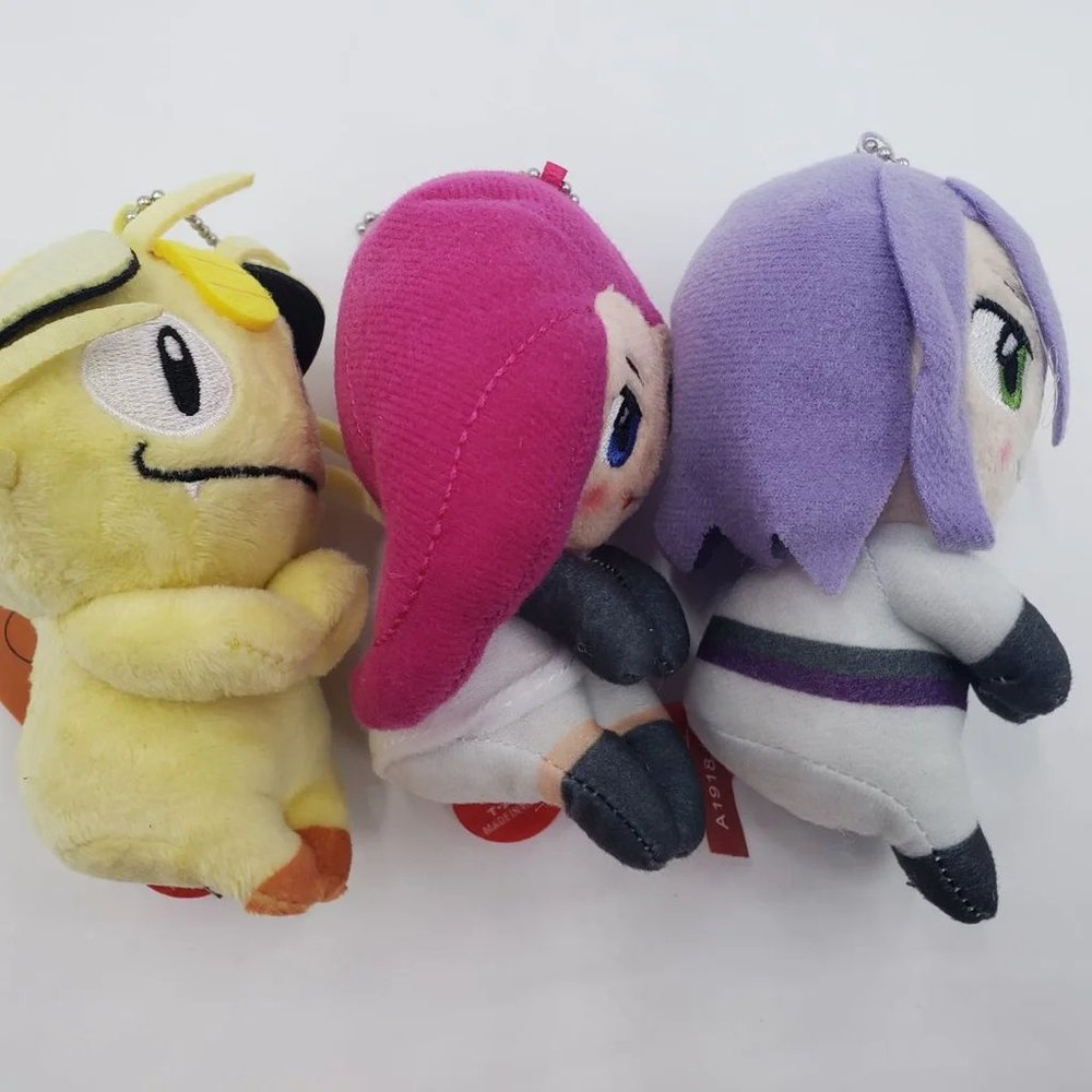 Pokemon Mini Plush Lot 3 pcsTeam Rocket